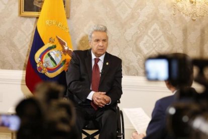 Lenín Moreno se une a las felicitaciones a Bolivia por su nuevo presidente.