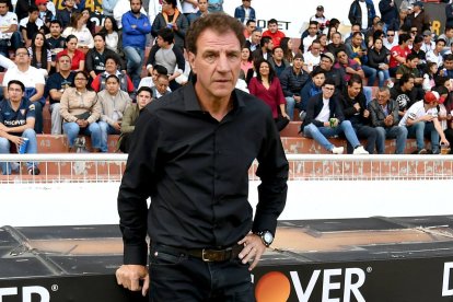 El entrenador Ricardo Dillon llegó al banquillo de Mushuc Runa en 2019.