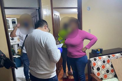 La mujer fue detenida en una vivienda de La Roldós, norte de Quito.