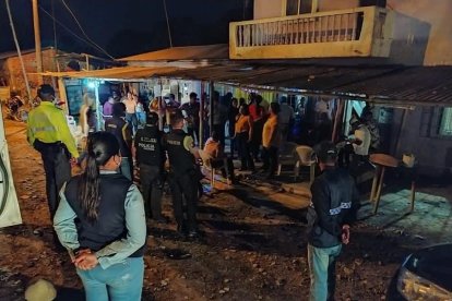 Las fiestas se cancelaron en cuanto llegó la policía.