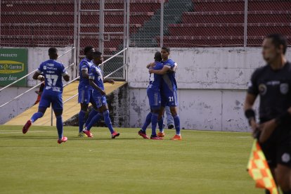 La celebración del gol de José Cevallos.