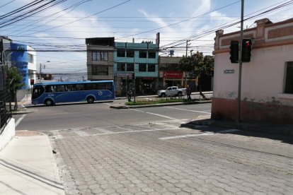 En la calle Seymur y avenida Bolivariana, de Ambato, ocurrió el femicidio el 1 de noviembre.