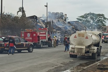 Desde la noche del lunes 2 de noviembre, el Cuerpo de Bomberos batalla con el incendio.