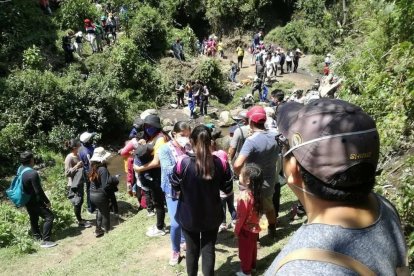 El sitio quedó hecho un reguero luego del feriado.