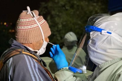Luego algunos acudieron al Hogar de Paz para bañarse y comer.