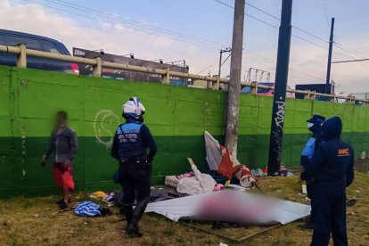 Las personas fueron retiradas de la vía pública