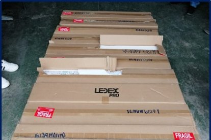 Televisores, parte de la mercadería robada que fue recuperada por la Policía.