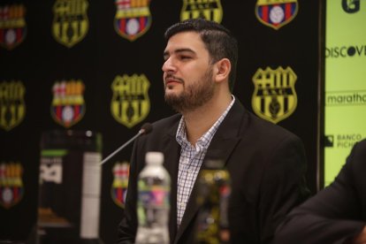 Aquiles Álvarez, vicepresidente deportivo del Barcelona.