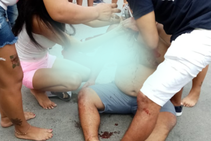 Edison Zamora fue baleado en el barrio 15 de Septiembre de Manta.