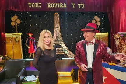 Marián Sabaté durante el programa de televisión español al que fue invitada