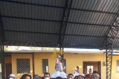 La imagen es llevada a los diferentes barrios del cantón Quilanga, en Loja