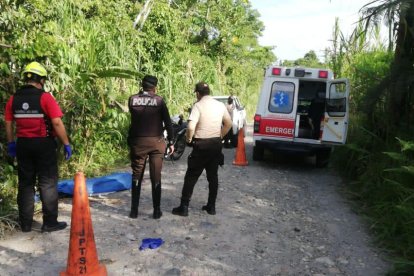 El hombre fue asesinado en un vía del tercer orden, en Lago Agrio.