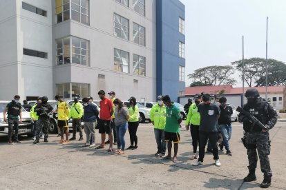 Los sospechosos fueron presentados en rueda de prensa la mañana del sábado 28 de noviembre.