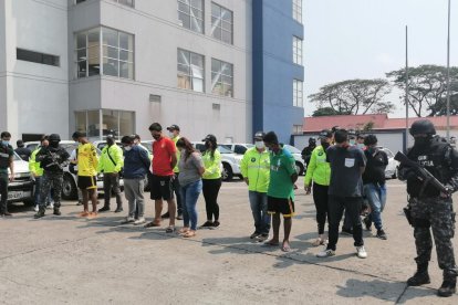 Miembros de una presunta organización delictiva, entre los capturados la última semana de noviembre.