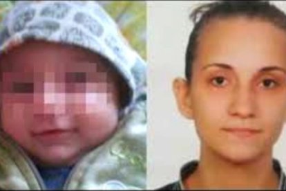 La niña, víctima de los maltratos, y su madre Ezgi.