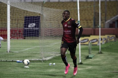 Ángelo Quiñónez fue autor del gol con el que Deportivo Cuenca derrotó a Mushuc Runa.