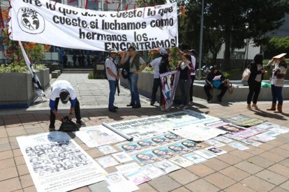 Constantemente se hacen plantones en algunas ciudades del país para exigir el hallazgo de personas desaparecidas