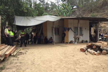 En el interior de esta vivienda se halló el cuerpo de Carlos Justo Saltos Flores.