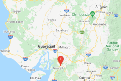 El sismo se registró a 9.65 km del cantón Naranjal.