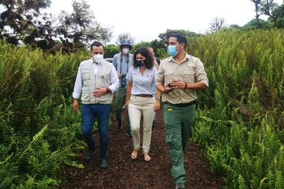 Las autoridades recorrieron algunos lugares de las islas.