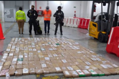 Parte de los estupefacientes incautados la semana pasada.