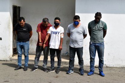 Los sospechosos son de Guayaquil, Durán y El Triunfo y varios registran antecedentes.