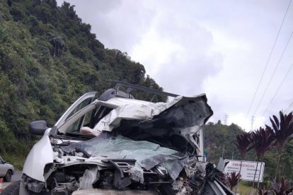 Una persona resultó herida en el siniestro vial.