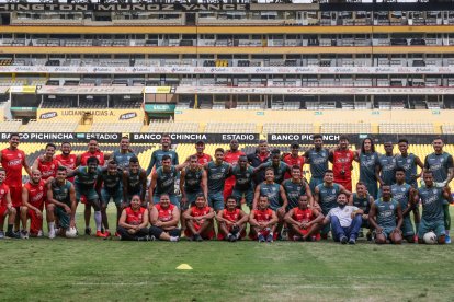 La última foto de Barcelona en el estadio Monumental antes de la final.