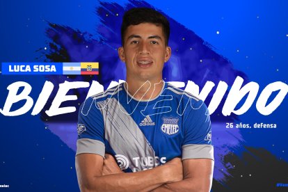 El argentino Luca Sosa llega para reforzar la defensa de Emelec.
