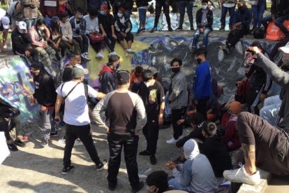 Unas 200 personas fueron respiradas del parque La Carolina.