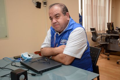 Rommel Rosero, titular de la Agencia Distrital de Comercio.

 Quito 012de Enero de 2021 Agencia(ag-extra ag-expreso-ag-quito)