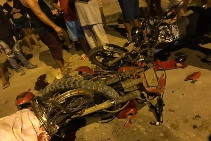 En el lugar falleció Jordan José Véliz Giler, el otro en el hospital.