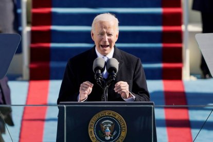Joe Biden, en la posesión del poder como presidente de Estados Unidos.