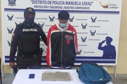 El detenido, de 30 años, tiene un antecedente penal. Es ecuatoriano.