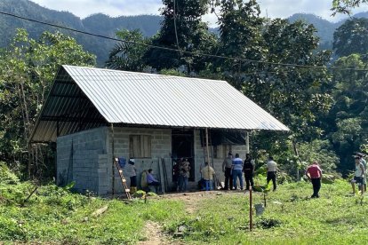 En esta humilde vivienda fue encontrado ahorcado Carlos Rodas.