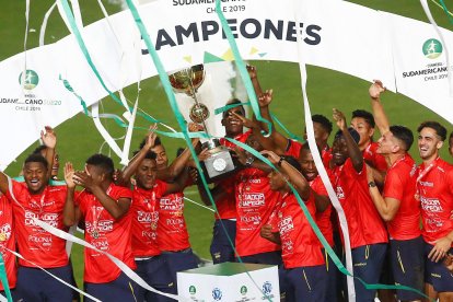 La selección Sub 20 de Ecuador se consagró como campeona del Sudamericano que se dio en Chile, en 2019.