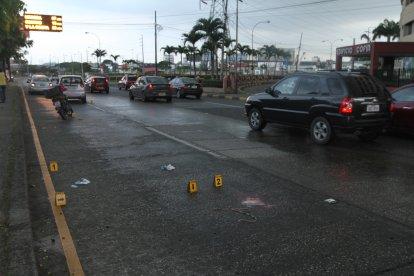 El accidente ocurrió aproximadamente a las 17:40 de este miércoles.