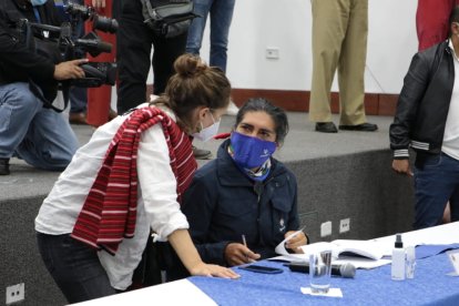 Yaku Pérez, candidato por Pachakutik.