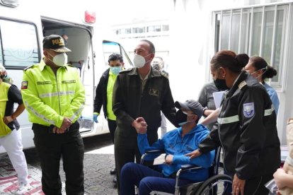 El uniformado estuvo internado en una casa de salud de la capital por un lapso de 22 días.