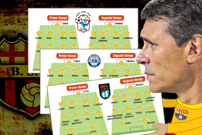 El DT Bustos tiene varias opciones de alineaciones.