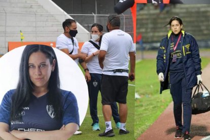 Wendy Montiel, es la doctora de Independiente del Valle.