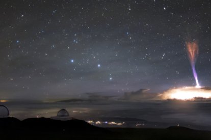 Sprites captados en Hawái.