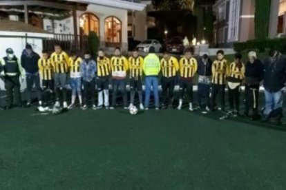 Con uniformes deportivos con la denominación 'Club El Cartel' pretendían robar dos casas en Ambato.