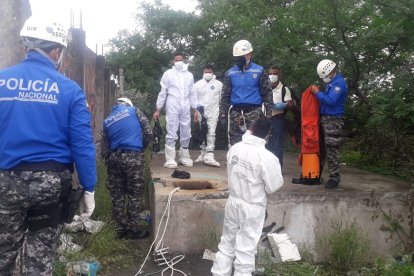 El hallazgo ocurrió en un terreno abandonado.