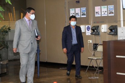 Jorge Yunda dio una segunda versión en la Fiscalía, el miércoles.