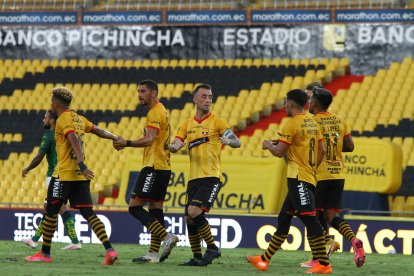 Damián Díaz marcó el primer tanto del partido.