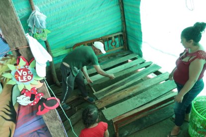 45 viviendas del recinto San Isidro fueron afectadas, aunque en menor impacto.