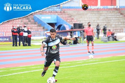 Richard Calderón, volante del Macará listo para enfrentar a Emelec.