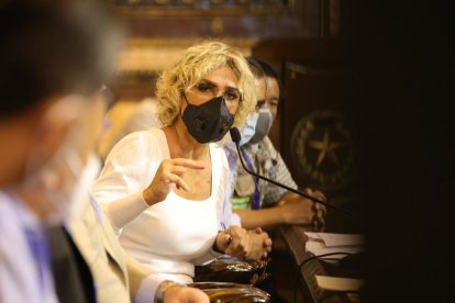 La alcaldesa Cynthia Viteri en un reciente evento en la municipalidad