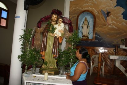 La imagen que dio inicio al nombre de la comuna se la conserva en la iglesia.